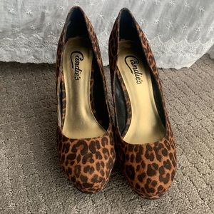 Candice’s leopard print heels